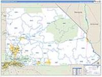 San Bernardino, Ca Carrier Route Wall Map